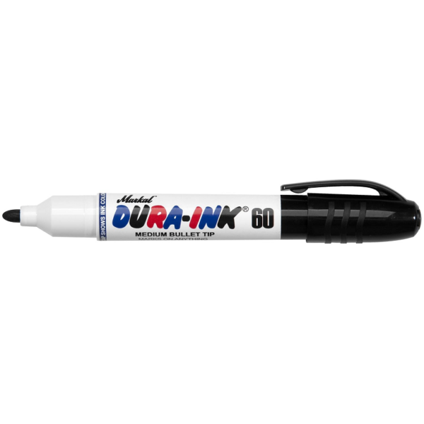 Marcatore a Inchiostro Dura-Ink Punta Tonda mm.3 Bullet 60 Nero | Markal